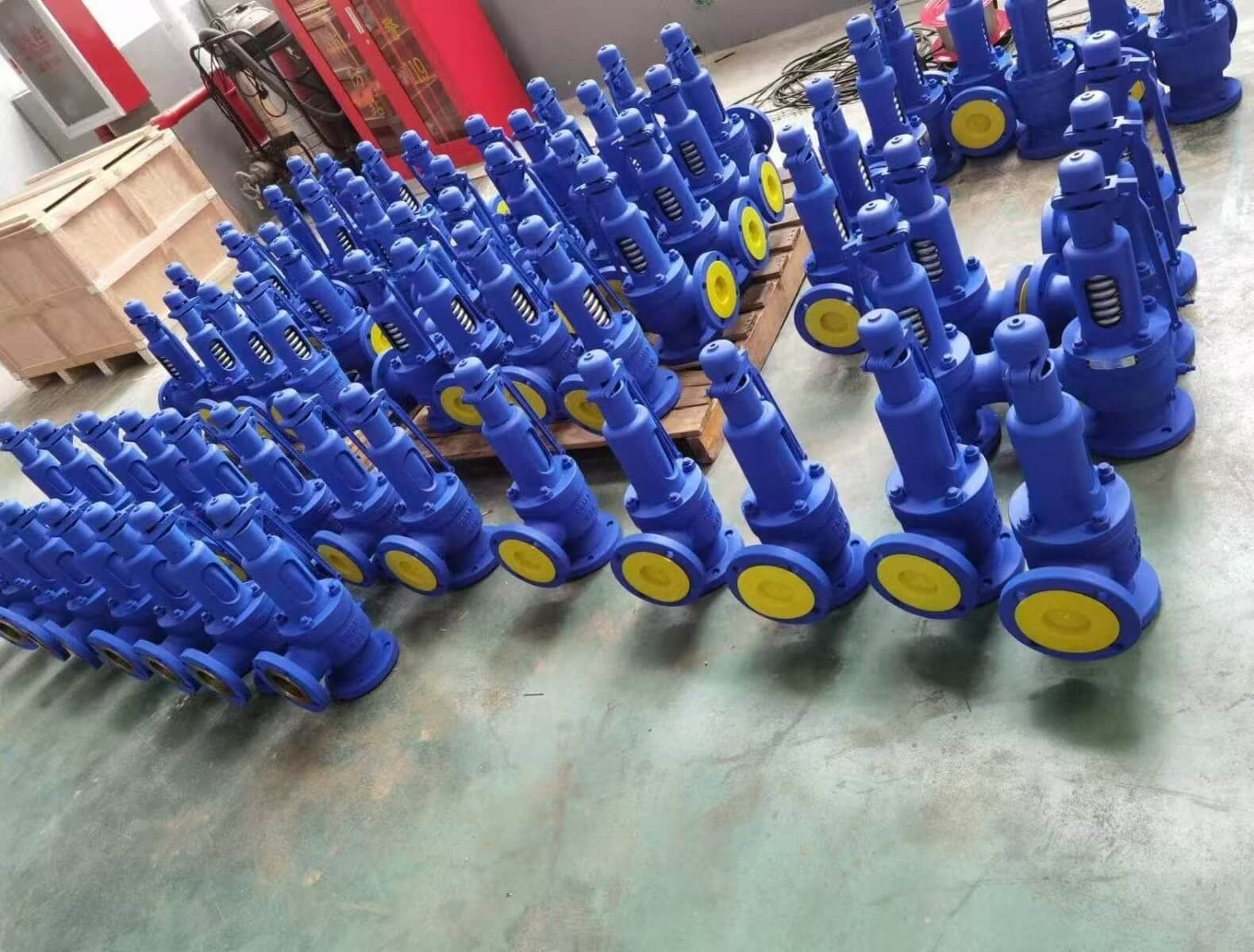 TSV spring loaded full lift safety relief valves - finished production batch