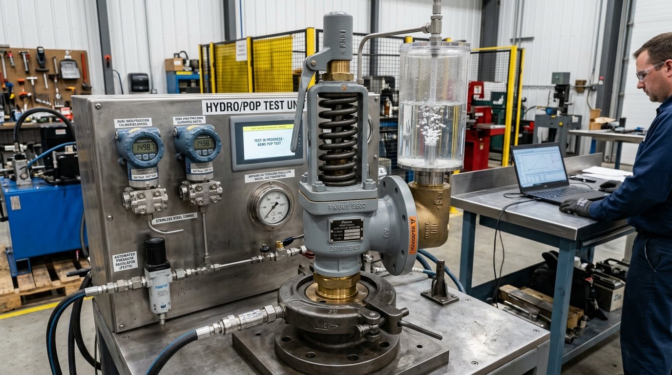 API 527 Pressure Safety Valve Testing Stand and Calibrated Bubble Leak Tube