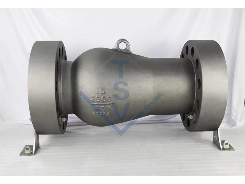 TSV flanged swing check valve - heavy wall cast body 2500 lb