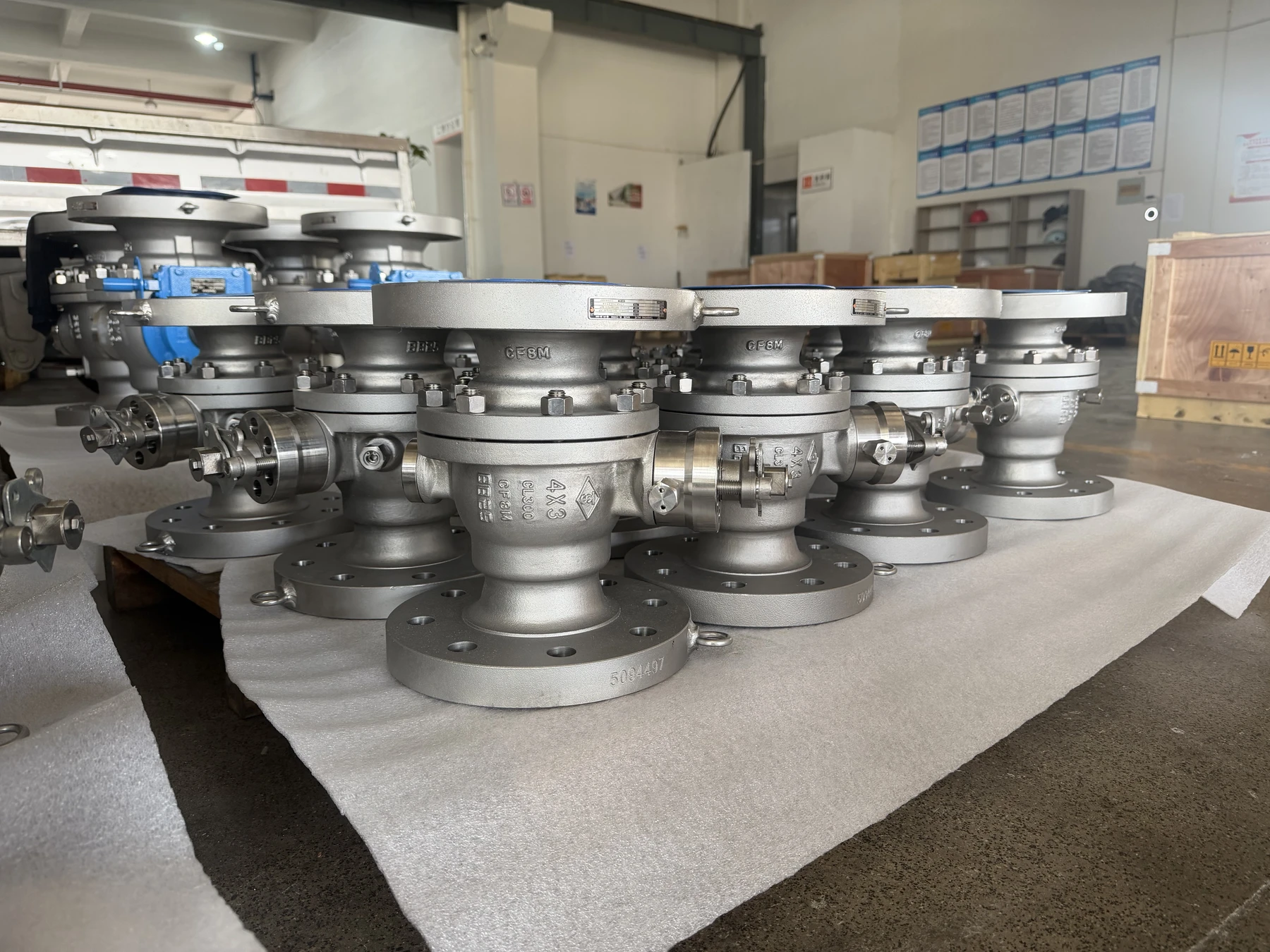 TSV API 608 4x3 Inch Class 300 Stainless Steel Floating Ball Valve CF8M