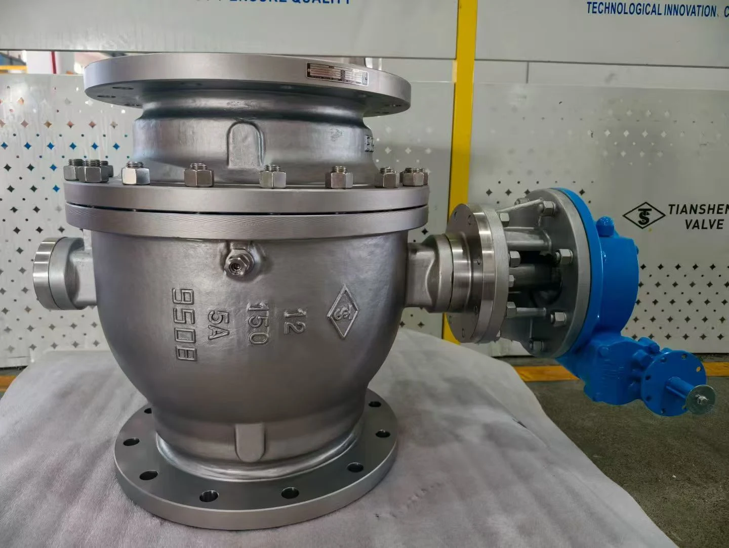 TSV Super Duplex 2507 A890 5A 12 Inch 150LB Offshore Trunnion Ball Valve
