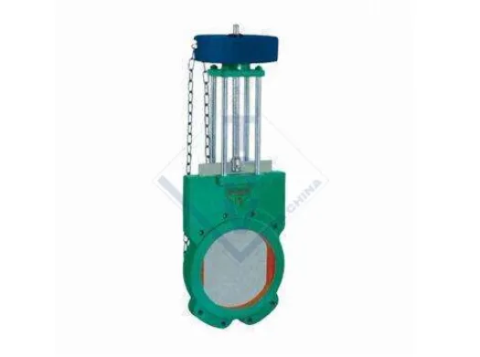 Sprocket Chain-Operated Slurry Knife Gate Valve