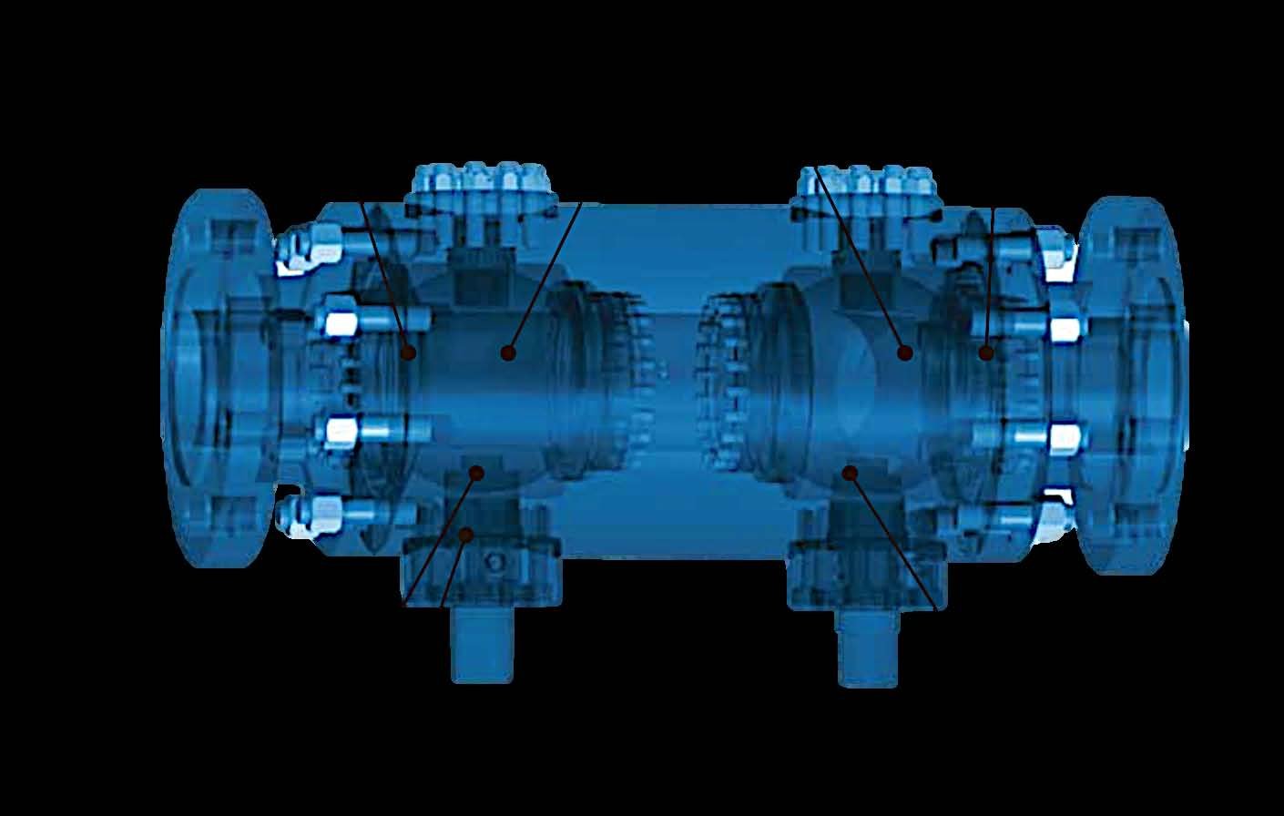 Triple-Eccentric Disc Sealing Angle & Shaft Offset Diagram