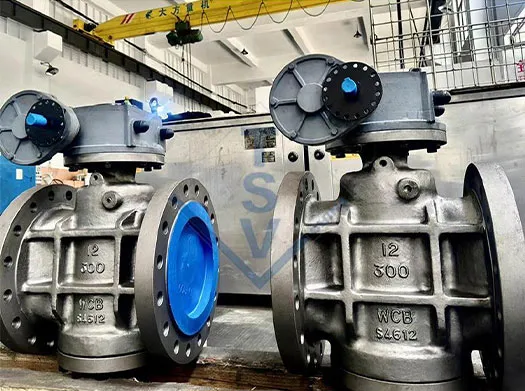 TSV PTFE Sleeved Non-Lubricated Chemical Plug Valve Real Factory Photo