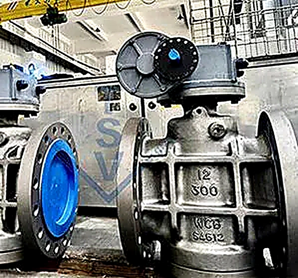 TSV Inverted Pressure Balanced Lubricated Plug Valve 12-inch Class 300 Real Factory Assembly