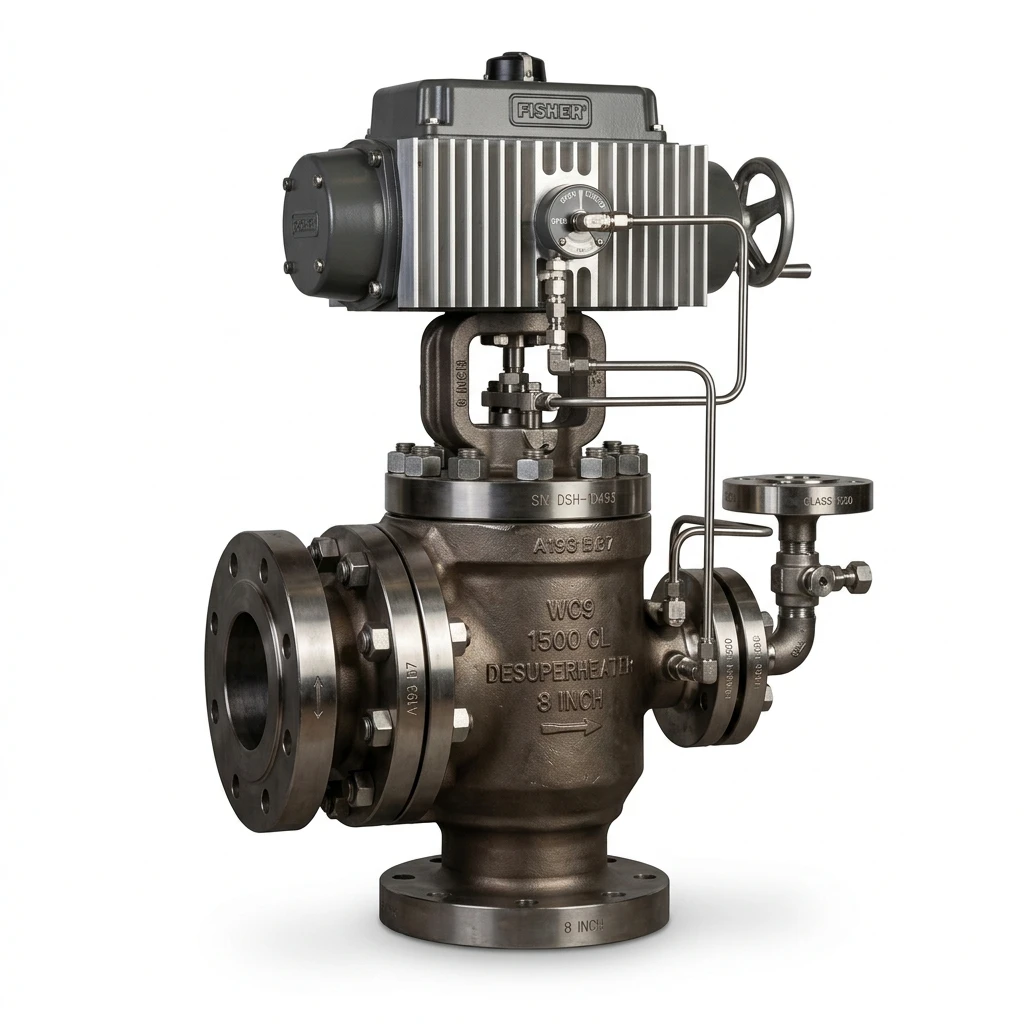 TSV High Temperature Superheated Steam Desuperheater Control Valve with Water Injection