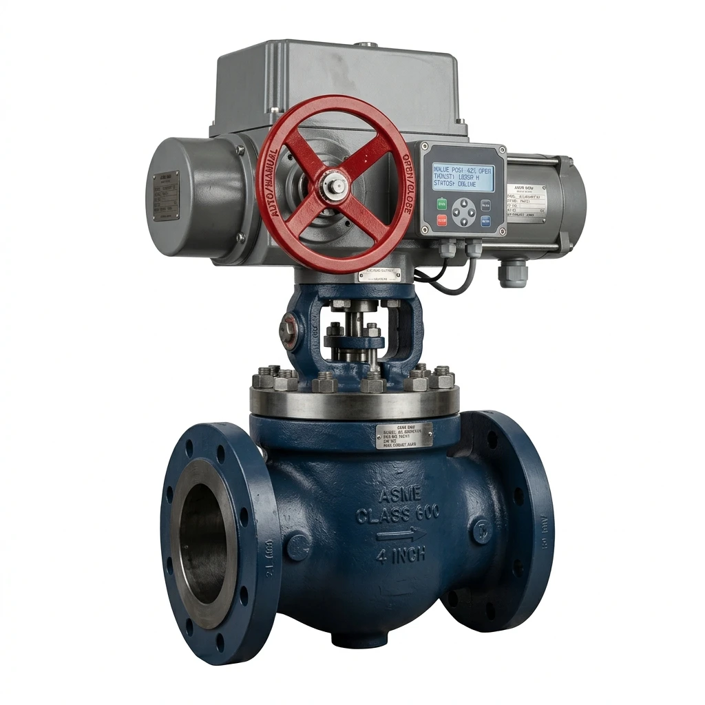 TSV Heavy-Duty High-Thrust Electric Cage Guided Control Valve with Multi-Turn Actuator and Handwheel