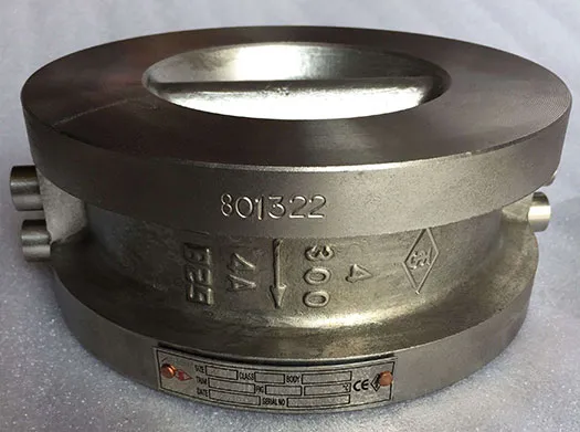 Dual-Plate Spring-Loaded Non-Slam Wafer Check Valve